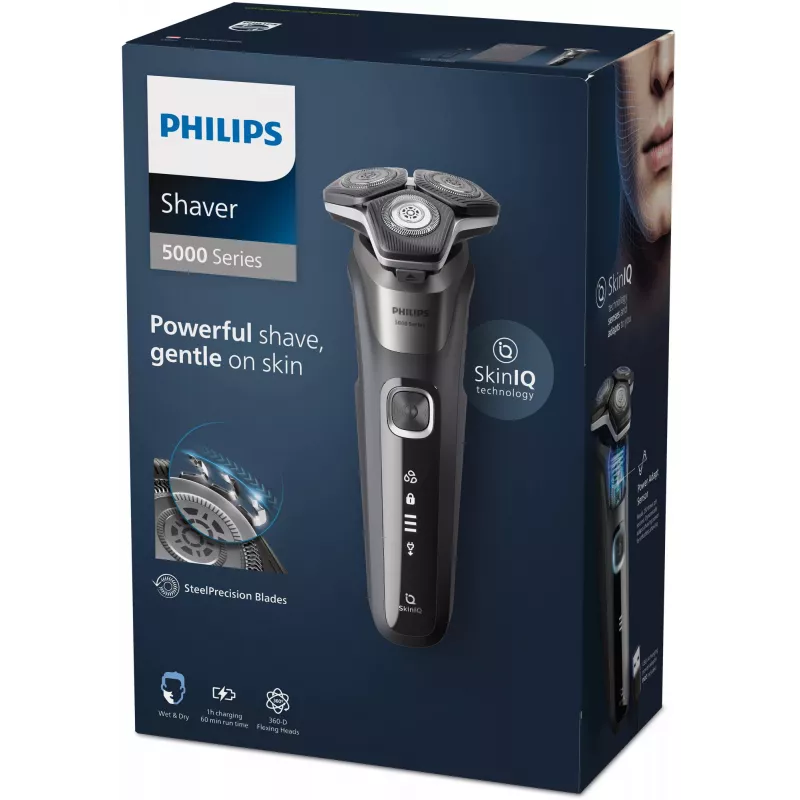 Philips SHAVER Series 5000 S5887/10 märg ja kuiv elektriline pardel ja pehme kotike