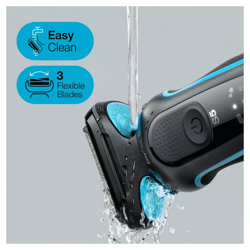 Braun Series 5 51-M1200s meeste pardel Fooliumpardel Trimmer Must, Sinine