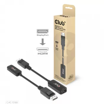 CLUB3D DisplayPort 1.4 HDMI-le 4K120Hz/8K60Hz HDR aktiivadapter M/F