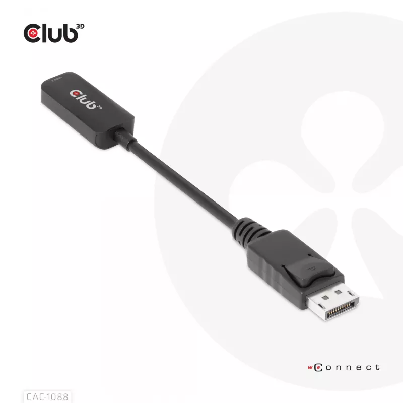 CLUB3D DisplayPort 1.4 HDMI-le 4K120Hz/8K60Hz HDR aktiivadapter M/F
