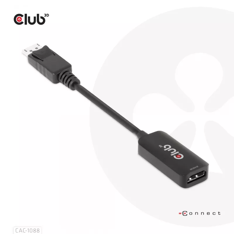 CLUB3D DisplayPort 1.4 HDMI-le 4K120Hz/8K60Hz HDR aktiivadapter M/F