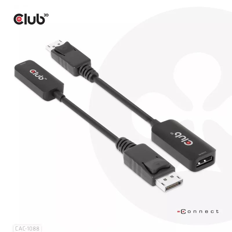 CLUB3D DisplayPort 1.4 HDMI-le 4K120Hz/8K60Hz HDR aktiivadapter M/F