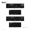 CLUB3D 3 to 1 HDMI™ 8K60Hz/4K120Hz lüliti, 7680 x 4320 pikslit, 8K Ultra HD, Must