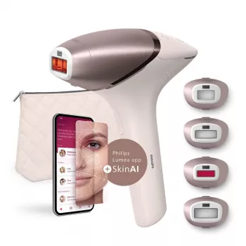 Epilaator Philips BRI977/00 IPL valguskarva eemaldaja, akutoitel, roosakuldne, näo- ja kehakinnitustega