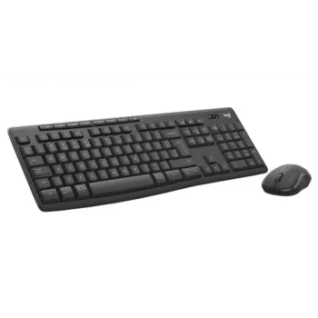 Klaviatuuri ja hiire komplekt Logitech MK370 Combo for Business — täissuuruses QWERTY (US International), RF juhtmevaba + Bluetooth, grafiit