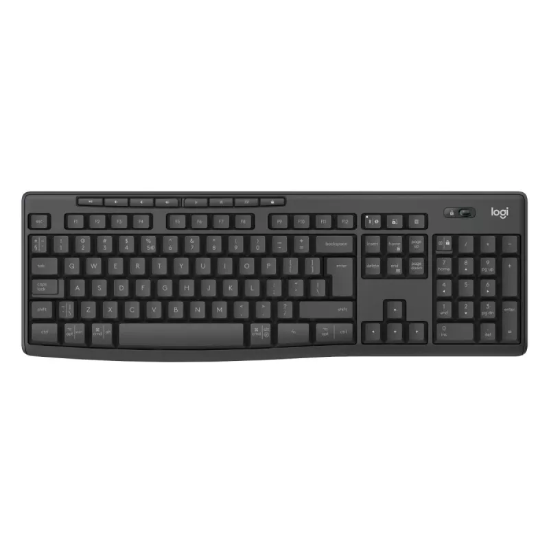 Klaviatuuri ja hiire komplekt Logitech MK370 Combo for Business — täissuuruses QWERTY (US International), RF juhtmevaba + Bluetooth, grafiit