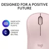 LOGITECH M240 Vaikne hiir - Bluetooth - Roosa