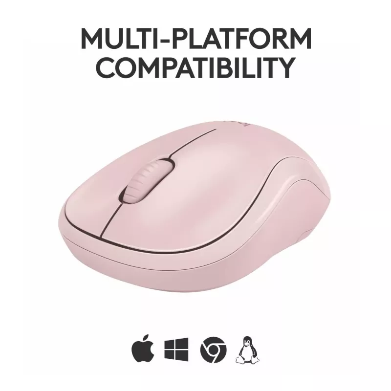 LOGITECH M240 Vaikne hiir - Bluetooth - Roosa