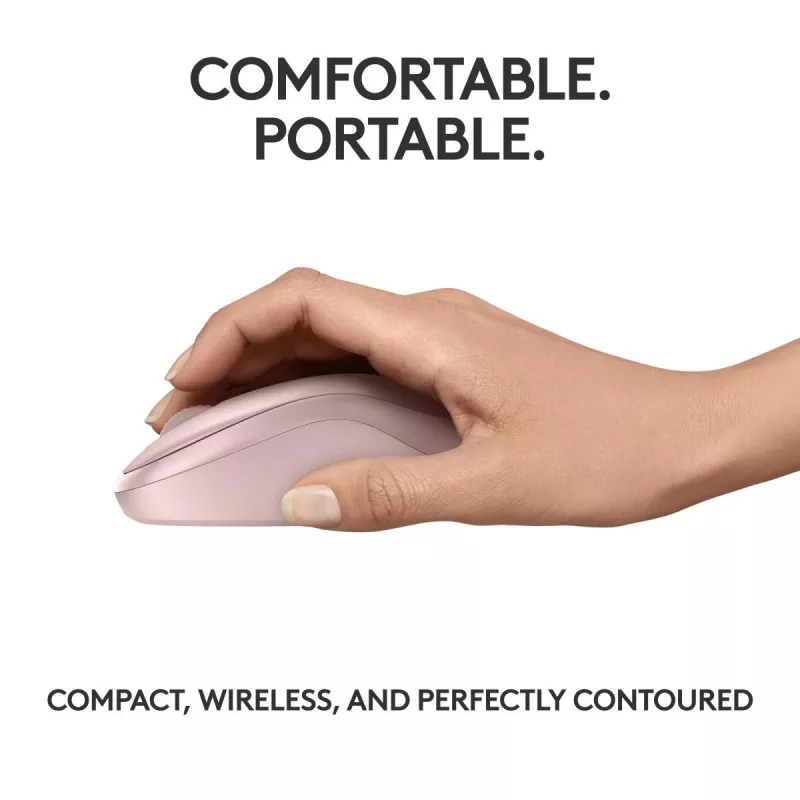 LOGITECH M240 Vaikne hiir - Bluetooth - Roosa
