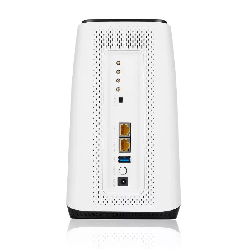 Zyxel FWA510 traadita ruuter Multi-Gigabit Ethernet Kolmriba (2,4 GHz / 5 GHz / 5 GHz) 5G Must, Valge