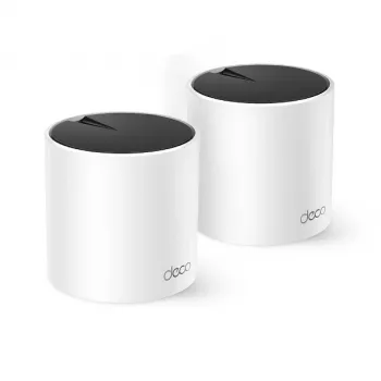 TP-Link DECO X55 (2-pakk) Kaheribaline (2,4 GHz / 5 GHz) Wi-Fi 6 (802.11ax) Valge 3 sisemist antenni