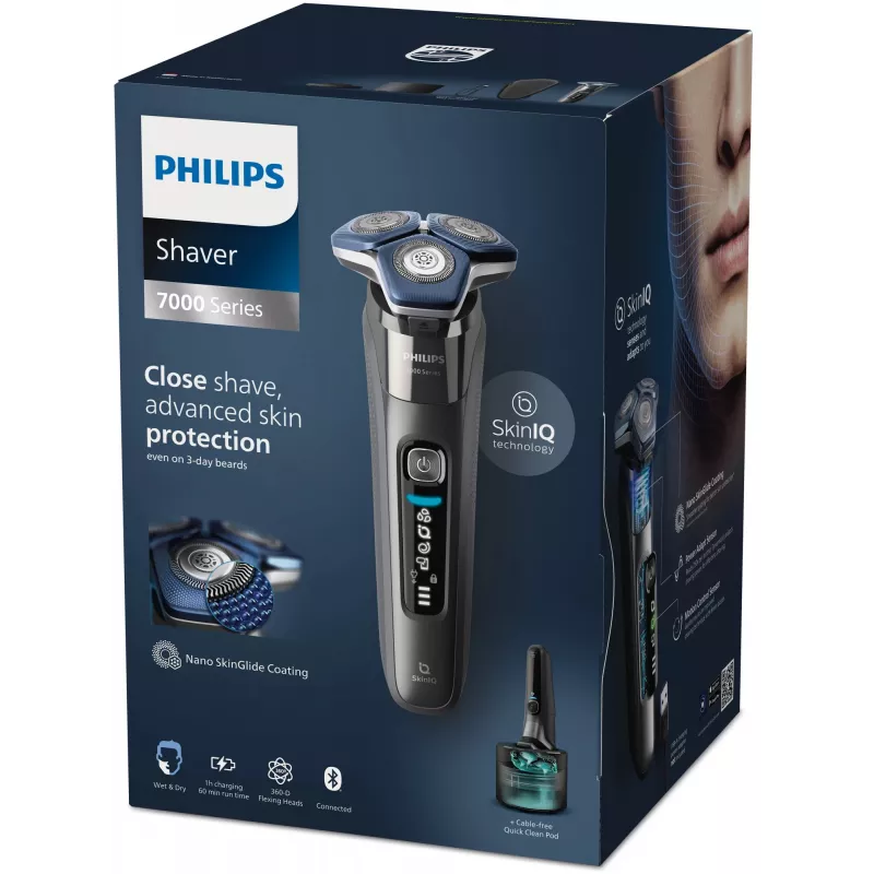 Elektriline pardel Philips SHAVER Series 7000 S7887/55 märg- ja kuivhabemeajamiseks, kroomitud