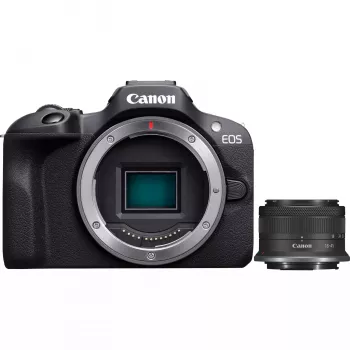 Canon EOS R100 + RF-S 18-45mm F4.5-6.3 IS STM Kit MILC 24.1 MP CMOS 6000 x 4000 pikslit must