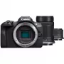 Canon EOS R100 + RF-S 18-45mm F4.5-6.3 IS STM + RF-S 55-200mm F5-7.1 IS STM komplekt, hübriidkaamera, 24,1 MP, CMOS, 6000 x 4000 pikslit, 4K Ultra HD, 309 g, must