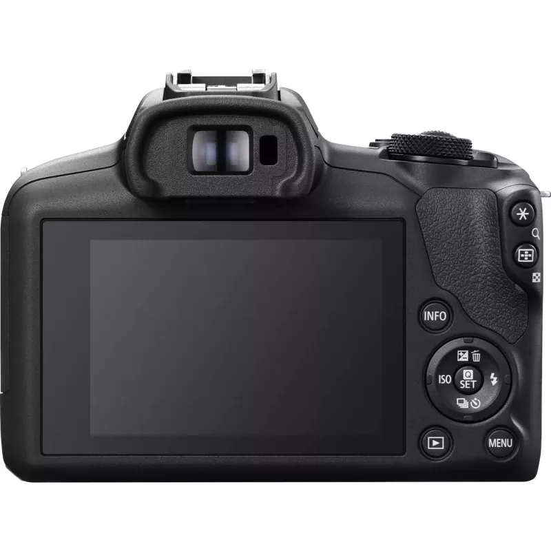 Canon EOS R100 + RF-S 18-45mm F4.5-6.3 IS STM + RF-S 55-200mm F5-7.1 IS STM komplekt, hübriidkaamera, 24,1 MP, CMOS, 6000 x 4000 pikslit, 4K Ultra HD, 309 g, must