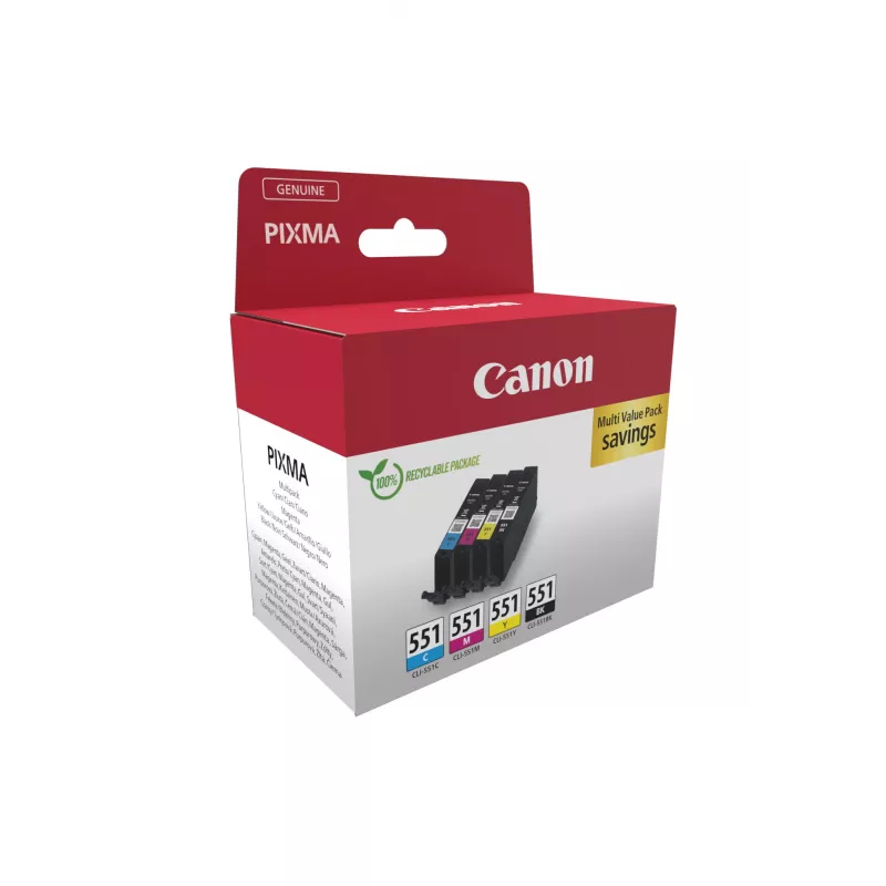 Canon 6509B015 tindikassett 1 tk originaal must, tsüaan, magenta, kollane