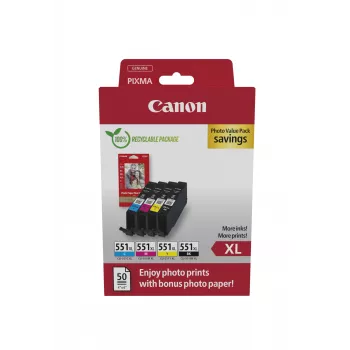 Canon 6443B008 tindikassett 4 tk Originaal Kõrge (XL) tootlikkusega Must, Tsüaan, magenta, Kollane