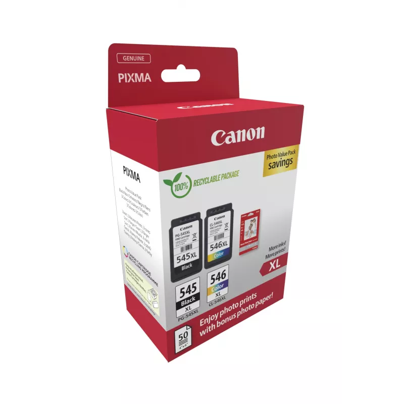 Canon 8286B011 tindikassett 2 tk Originaal Must, Tsüaan, magenta, Kollane