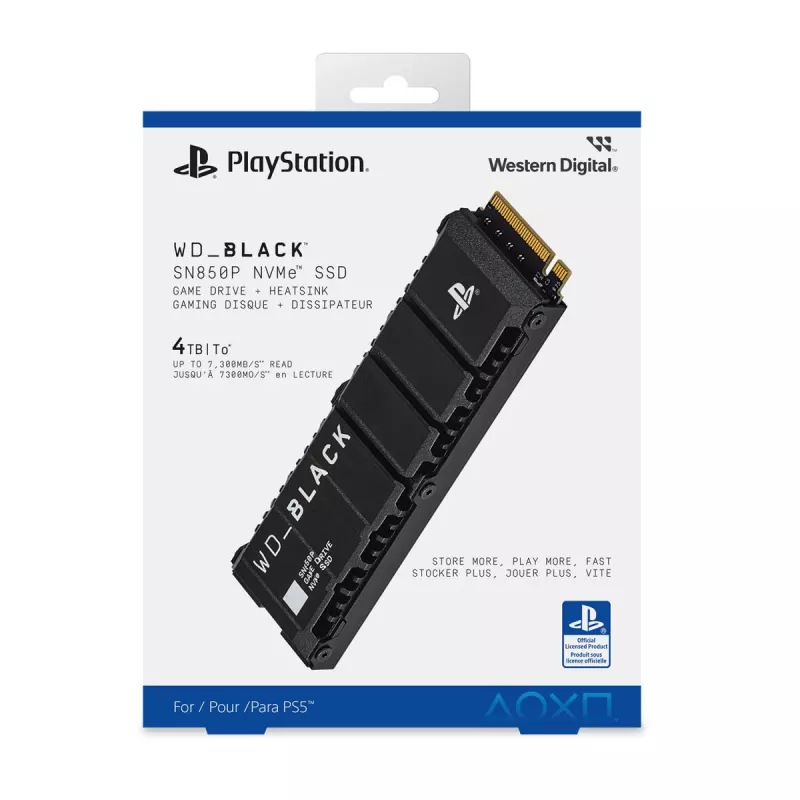 WESTERN DIGITAL SSD - WD_Must SN850P NVMe - 2TB - Pci-e Gen4 x4 - M.2 2280 - PS5 konsoolidele