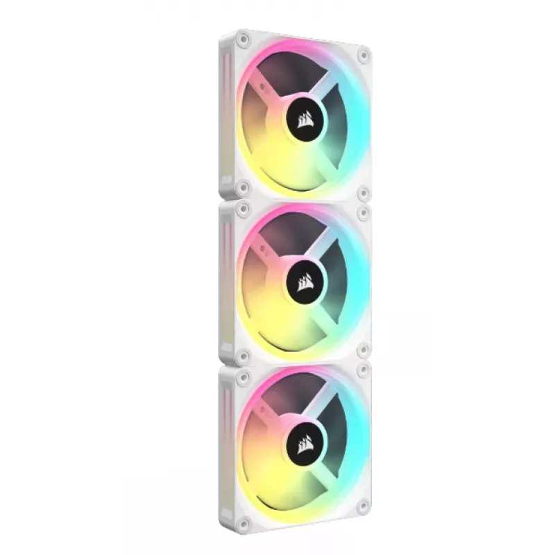 CORSAIR Qx RGB Series Icue Link Qx120 RGB Valge 120mm Magnetkupliga RGB Ventilaatori Laienduskomplekt