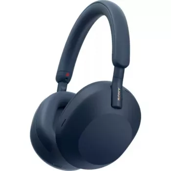 Sony WH-1000XM5 mürasummutusega juhtmevabad kõrvaklapid, 30 tundi aku kestvust, üle pea käivad Bluetooth-kõrvaklapid, optimeeritud Alexa ja Google Assistant jaoks, IOS ja Android sisseehitatud mikrofoniga, südaöösinine