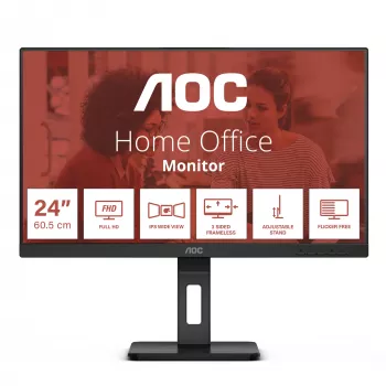 AOC E3 24E3QAF arvutimonitor 60,5 cm (23,8 tolli) 1920 x 1080 pikslit Full HD LCD must