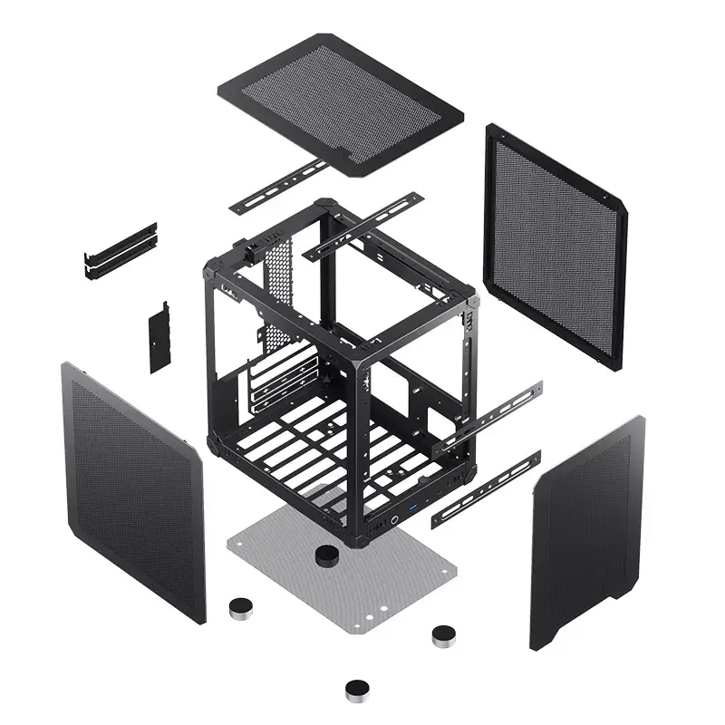 Arvuti korpus Jonsbo C6 Must ITX, micro ATX