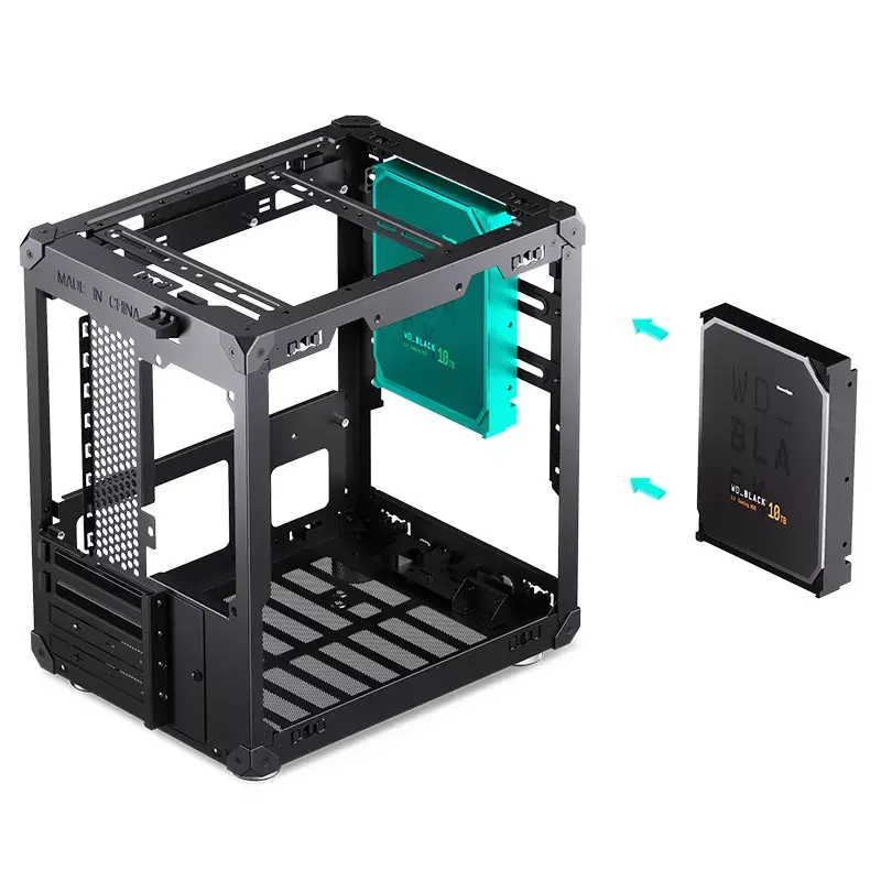 Arvuti korpus Jonsbo C6 Must ITX, micro ATX