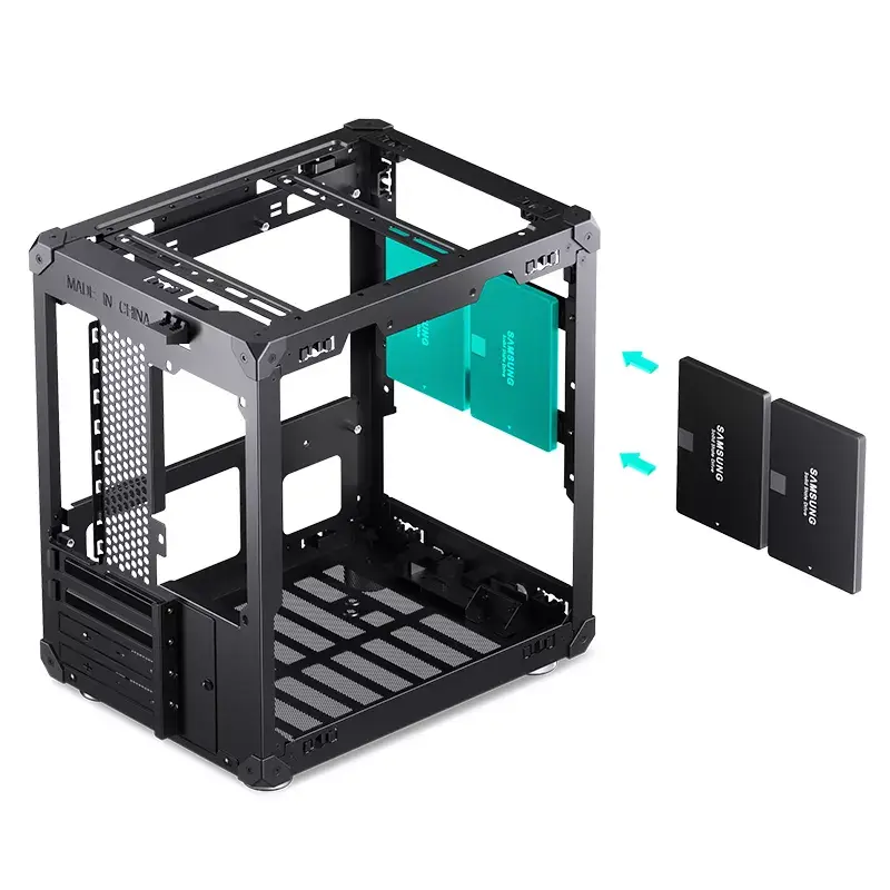 Arvuti korpus Jonsbo C6 Must ITX, micro ATX