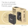 CLUB3D International Travel Charger 140W GaN tehnoloogia, nelja pordiga USB Type-A (1x) ja -C (3x), PPS + Power Delivery (PD) 3.1 tugi