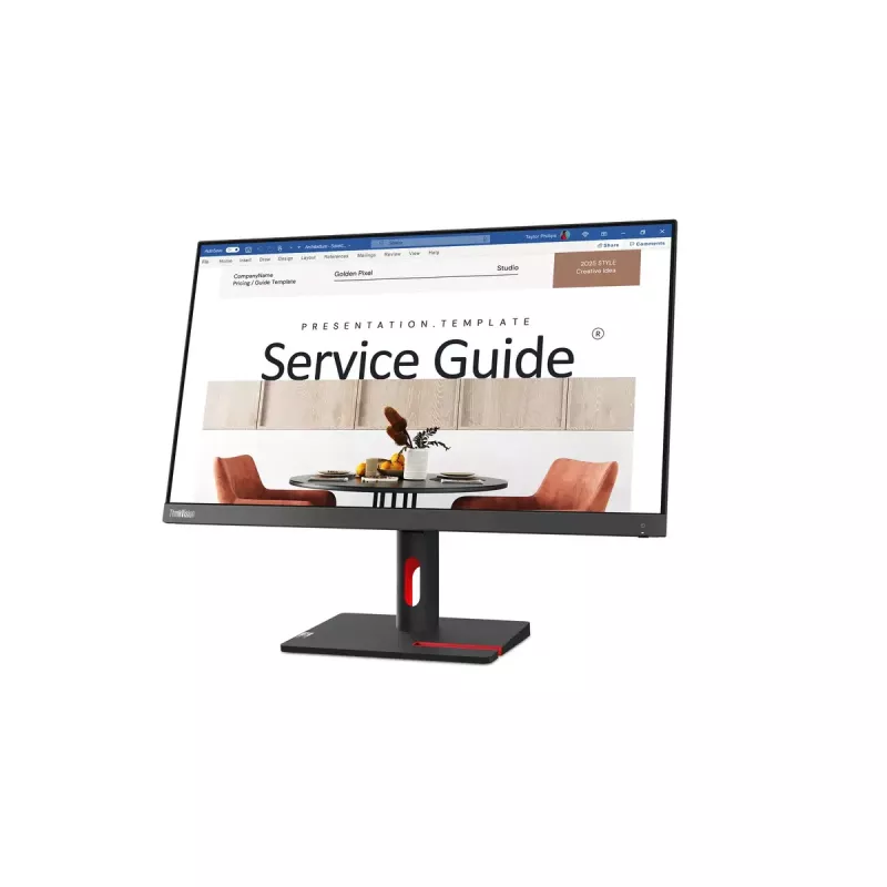 Lenovo ThinkVision S24i-30 arvutimonitor 60,5 cm (23,8 tolli) 1920 x 1080 pikslit Full HD LED must