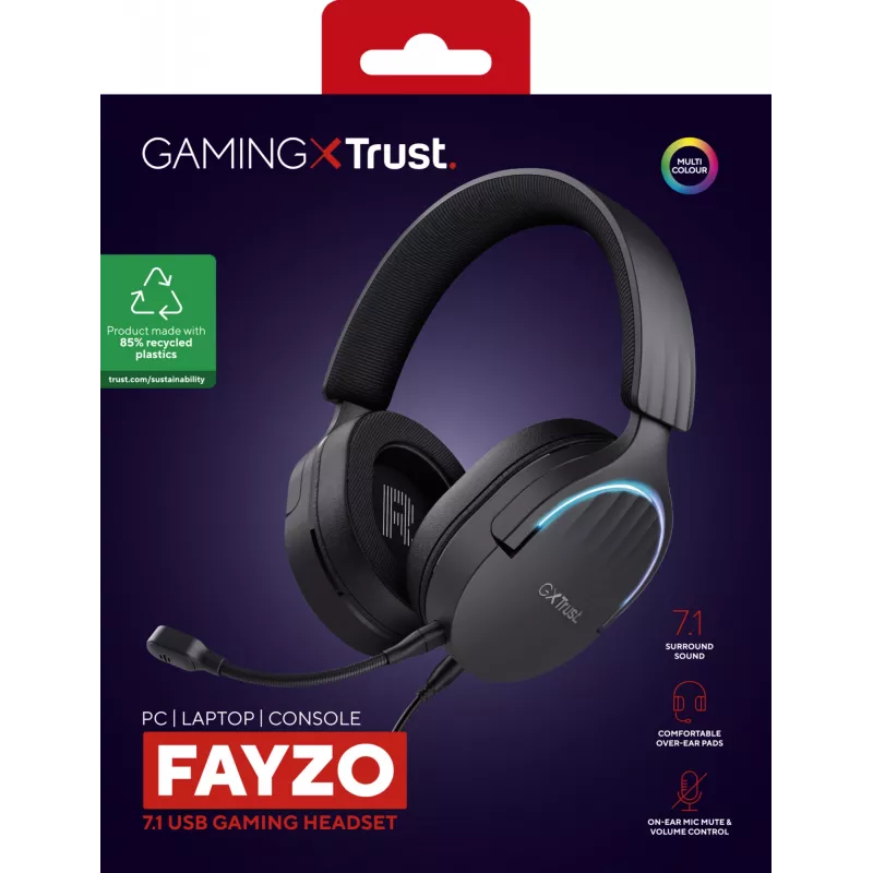 Trust GXT 490 FAYZO üle-kõrva 7.1 USB-mängupeakomplekt