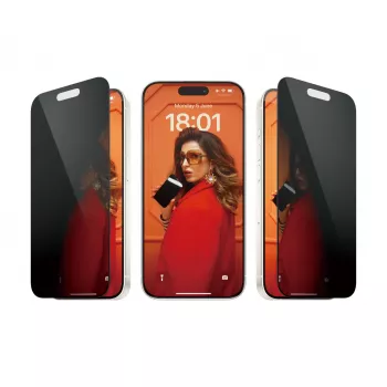 PanzerGlass® Privaatsusekraanikaitse iPhone 15 Pro | Ultra-Wide Fit koos EasyAligneriga
