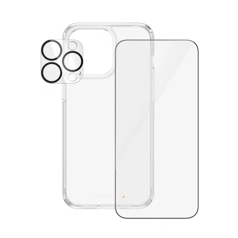 PanzerGlass ® 3-in-1 komplekt iPhone 15 Pro Max, Apple, Apple - iPhone 15 Pro Max, kuiv paigaldus, löögikindel, läbipaistev, 1 tk