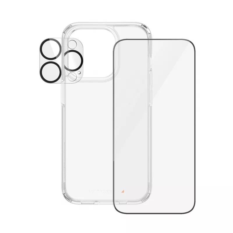 PanzerGlass 3-in-1 komplekt iPhone 15 Pro karastatud klaasist läbipaistev
