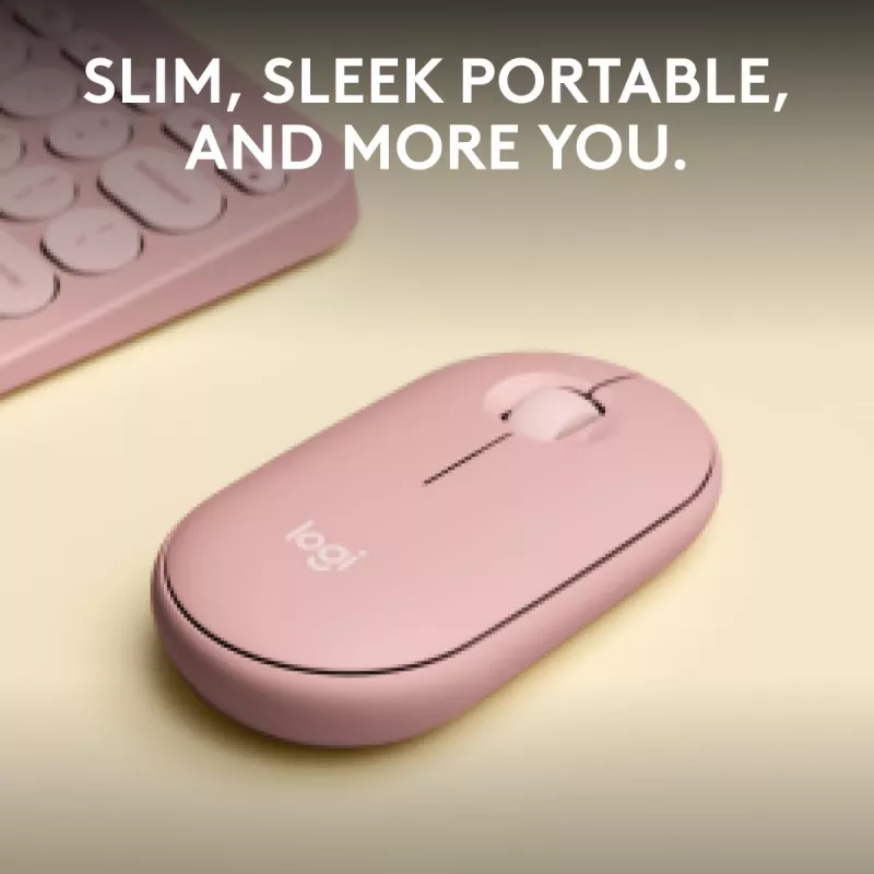 LOGITECH Pebble 2 M350s juhtmeta optiline hiir roosa