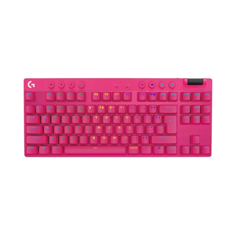 LOGITECH G Pro X TKL Lightspeed mänguriklaviatuur - Bluetooth - Roosa US International taktiilne