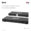 CLUB3D 1 kuni 8 HDMI™ jaotur Full 3D ja 4K60Hz (600MHz)