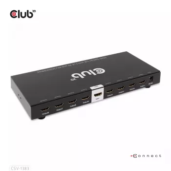 CLUB3D 1 kuni 8 HDMI™ jaotur Full 3D ja 4K60Hz (600MHz)