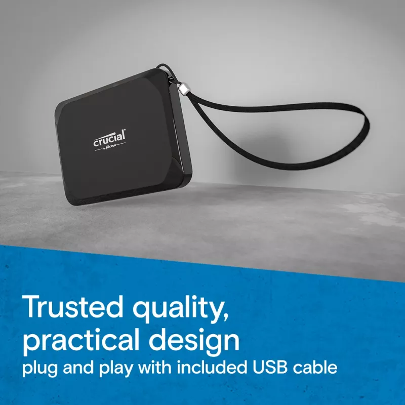 MICRON / CRUCIAL kaasaskantav SSD - Crucial X9 - 1TB - USB-C 3.2 Gen 2