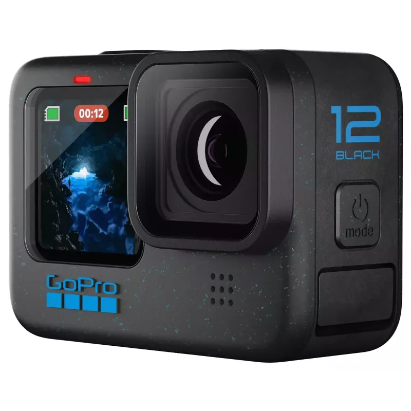 Action Camera GoPro HERO12 Black — 5K Ultra HD, 240 fps, 27 MP CMOS, 177° FOV, LCD, MicroSD, Wi‑Fi