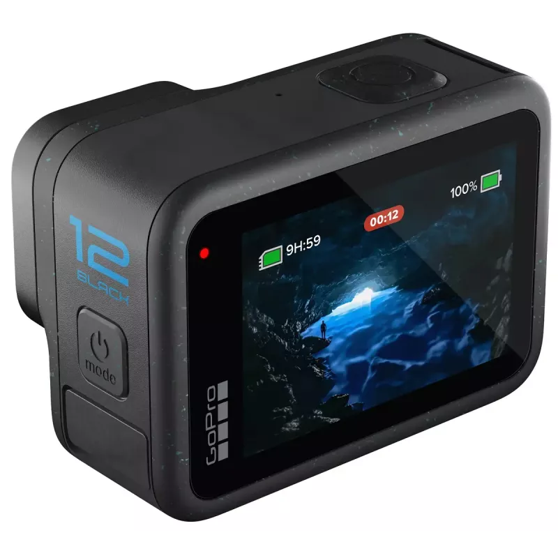 Action Camera GoPro HERO12 Black — 5K Ultra HD, 240 fps, 27 MP CMOS, 177° FOV, LCD, MicroSD, Wi‑Fi