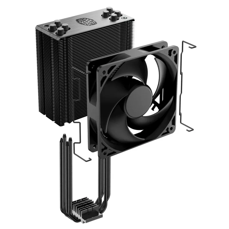 Õhkjahuti Cooler Master Hyper 212 Must 12 cm ventilaator 690-2500 RPM