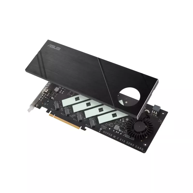ASUS Hyper M.2 x16 Gen5 Card PCIe 5.0 M.2 adapter aktiivse jahutusega
