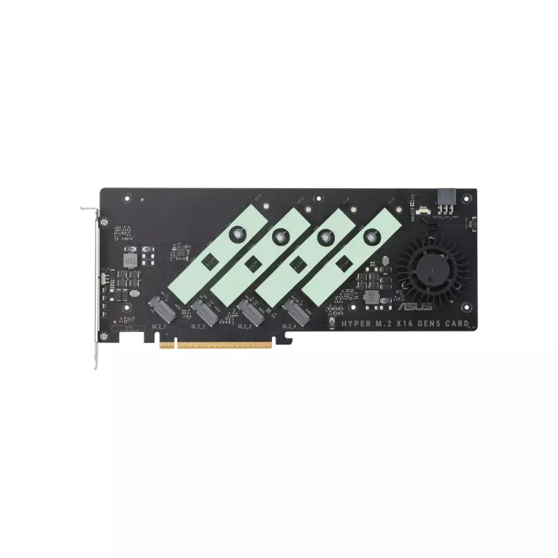 ASUS Hyper M.2 x16 Gen5 Card PCIe 5.0 M.2 adapter aktiivse jahutusega