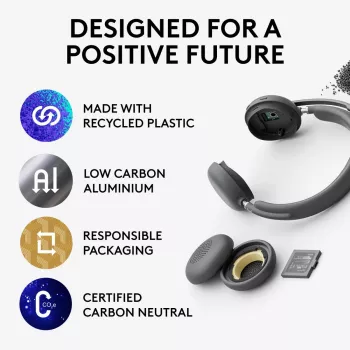 LOGITECH Kõrvaklapid - Zone - Juhtmeta - Graphite