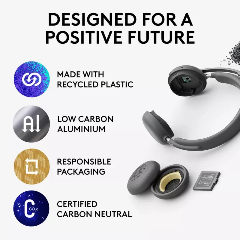 LOGITECH Kõrvaklapid - Zone - Juhtmeta - Graphite