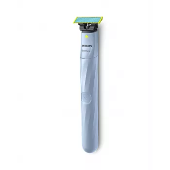 Fooliumpardel Philips Norelco OneBlade QP1324/20 — juhtmevaba sinine fooliumpardel, 30 min tööaeg, USB laadimine, pestav, kontuure järgiv