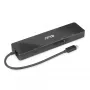 CLUB3D USB3.2 Gen2 USB-C, 6-in-1 kahe ekraaniga kaasaskantav dokk koos USB USB-C Video 4K60Hz