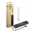 CLUB3D USB3.2 Gen2 USB-C, 6-in-1 kahe ekraaniga kaasaskantav dokk koos USB USB-C Video 4K60Hz